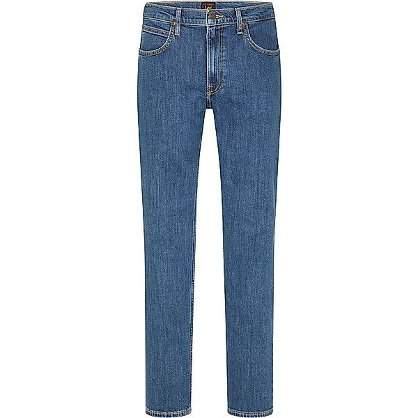 Lee Brooklyn Straight Mid Jeans 44 Stonewash günstig online kaufen