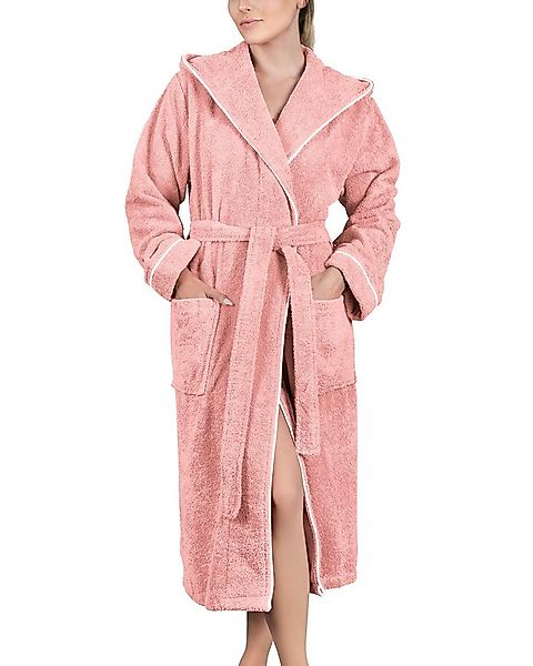 Laynenburg Damenbademantel Bademantel Damen Frottee Kapuze Baumwolle, Baumw günstig online kaufen