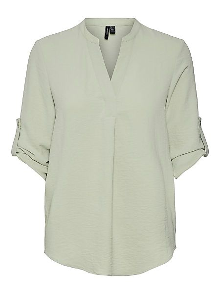 VERO MODA Fold-up Bluse Mit 3/4 Ärmeln Damen Grün günstig online kaufen