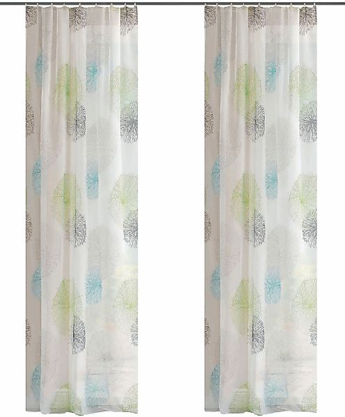 HOME WOHNIDEEN Vorhang "RAWLINS" Kräuselband 2 Stk. tlg. 2er Pack Zugbandsc günstig online kaufen