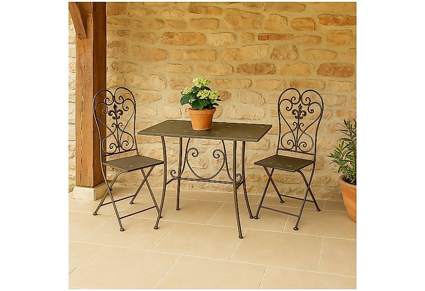 HTI-Living Gartentisch Gartentisch Metalltisch Rostoptik (Stück, 1-St., 1 T günstig online kaufen