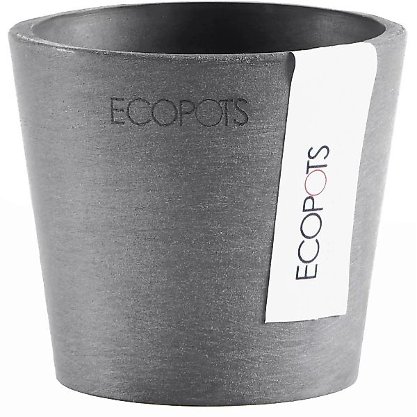 Ecopots Pflanztopf Amsterdam Mini Grau 8 cm günstig online kaufen