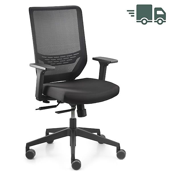 Trendoffice to-sync work automatic Bürostuhl | Netzrücken | Schwarz | Kompl günstig online kaufen