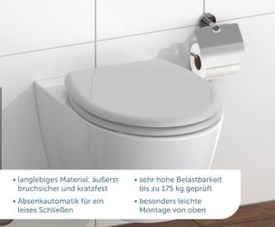 Schütte WC-Sitz, mit Absenkautomatik und Schnellverschlusstechnik günstig online kaufen