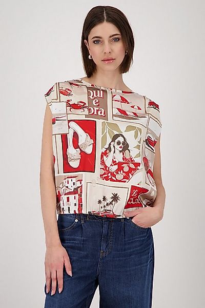 Monari Schlupfbluse mit Alloverprint günstig online kaufen