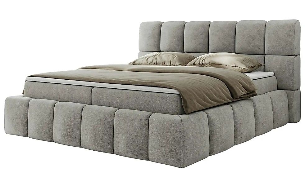 Boxbett mit Bettkasten Nira ¦ grau ¦ Maße (cm): H: 113 Betten > Polsterbett günstig online kaufen