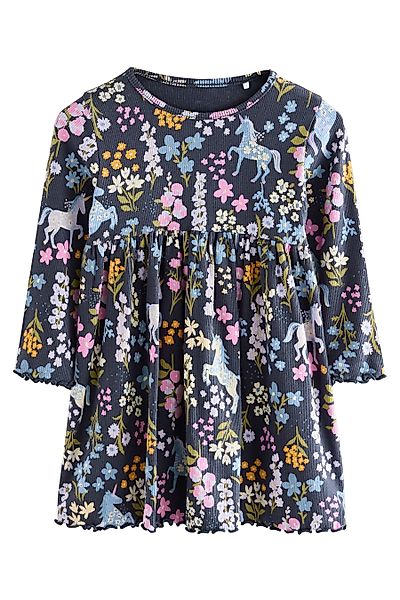 Next Blusenkleid Geripptes Langarmkleid (1-tlg) günstig online kaufen