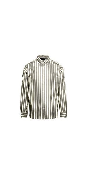 Cavalli Class Langarmhemd Tommy Hilfiger Shirt weiß und grau Herren günstig online kaufen