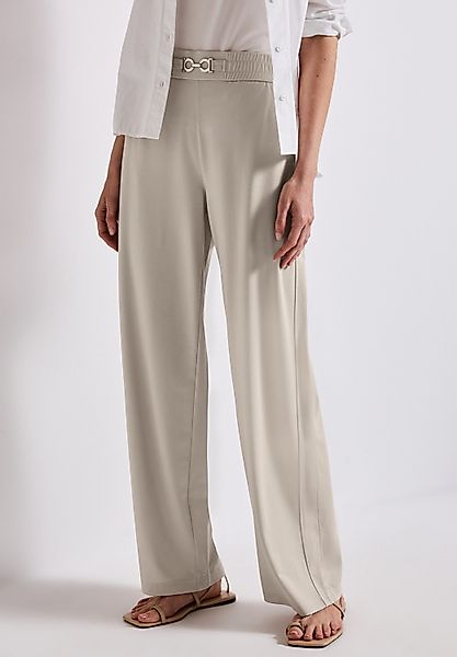 STREET ONE Stoffhose Sommerhose mit schimmerndem günstig online kaufen