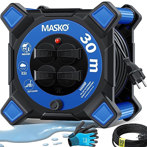 MASKO Kabeltrommel (Kabellänge 30 m), Verlängerungskabel günstig online kaufen
