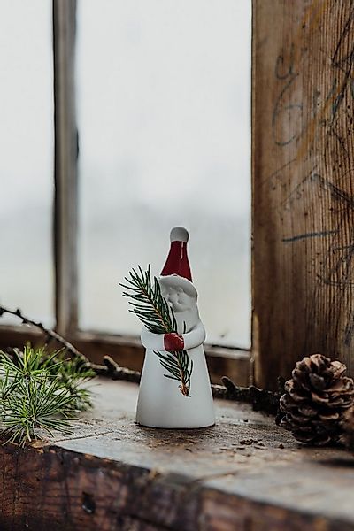 Storefactory Weihnachtsfigur Santa Loke H16cm Keramik Weiß/Rot Weihnachtsde günstig online kaufen