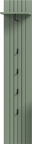 INOSIGN Garderobenpaneel "TATIO, Rillenfräsung, 4 Haken, 1 Kleiderstange, 1 günstig online kaufen