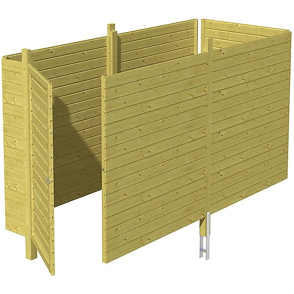 Skanholz Carport-Geräteraum "Abstellraum C3" aus Profilschalung günstig online kaufen