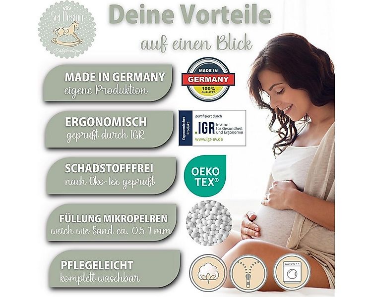 SEI Design Stillkissen Seitenschläferkissen Babynestchen mit EPS Mikroperle günstig online kaufen