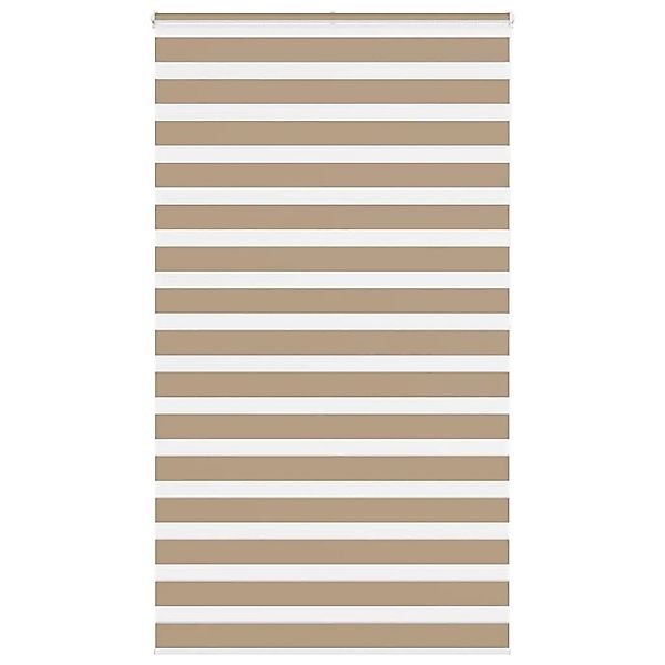 vidaXL Doppelrollo Sandbraun 120x200 cm Stoffbreite 115,9 cm Polyester 4014 günstig online kaufen