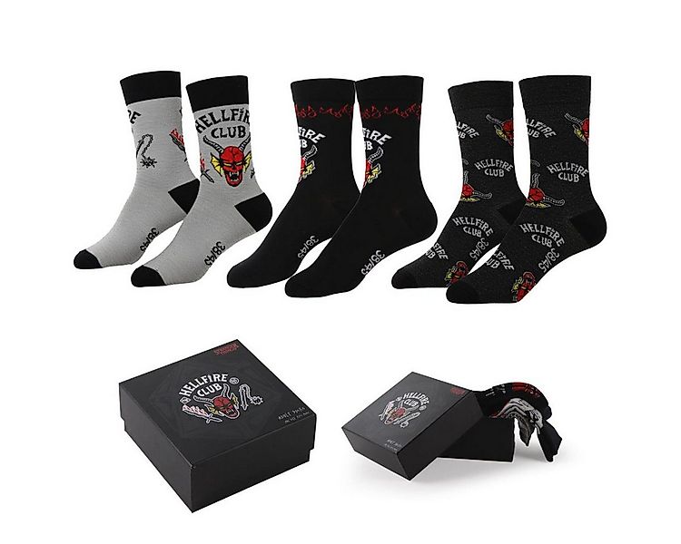 Stranger things Socken Socken 3er Pack Erwachsene Baumwollmix Fan Socken 38 günstig online kaufen