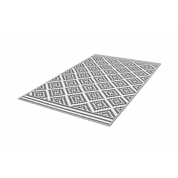 Jet-Line Outdoorteppich Austin Grau mit Geometrischen Mustern 90 x 150 cm günstig online kaufen