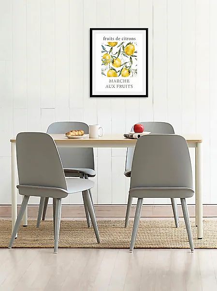 queence Bild »Ercolino«, Obst-Obst Bilder-Essen-Lebensmittel-Kunst-Schriftz günstig online kaufen