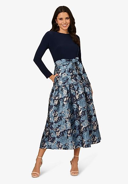 Adrianna Papell Abendkleid Jersey Jacquard Ankle Dress Tailliert, figurbeto günstig online kaufen