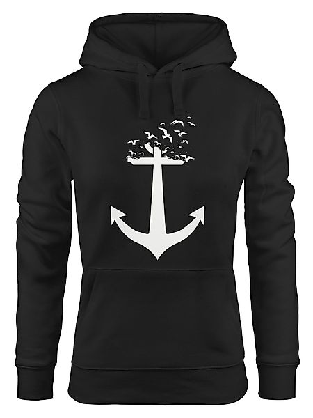 MoonWorks Hoodie Hoodie Damen Anker Vögel Anchor Birds Sweatshirt Kapuzenpu günstig online kaufen