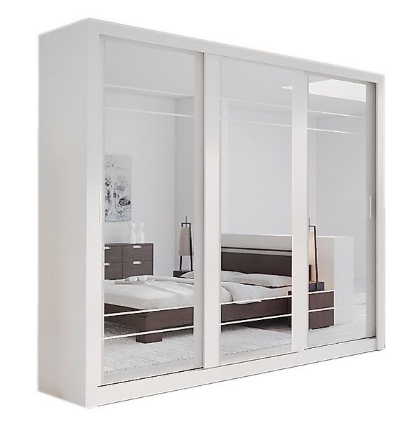 Compleo Kleiderschrank ARTI 02 mit 2 Aufhänger, 3-türig, Schwebetürenschran günstig online kaufen