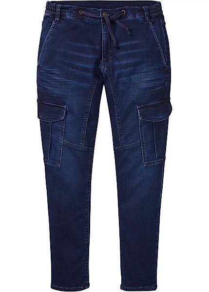 Regular Fit Cargo-Sweat-Jeans, Tapered günstig online kaufen