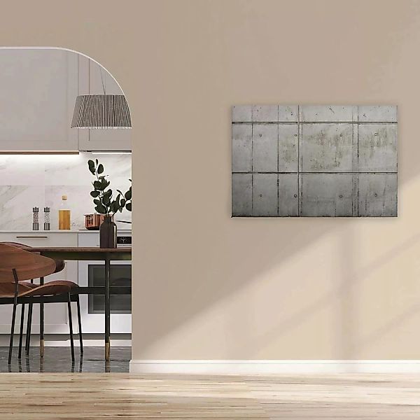 Bricoflor Betonwand Bild In 90 X 60 Cm Industrial Style Wandbild In Betonop günstig online kaufen