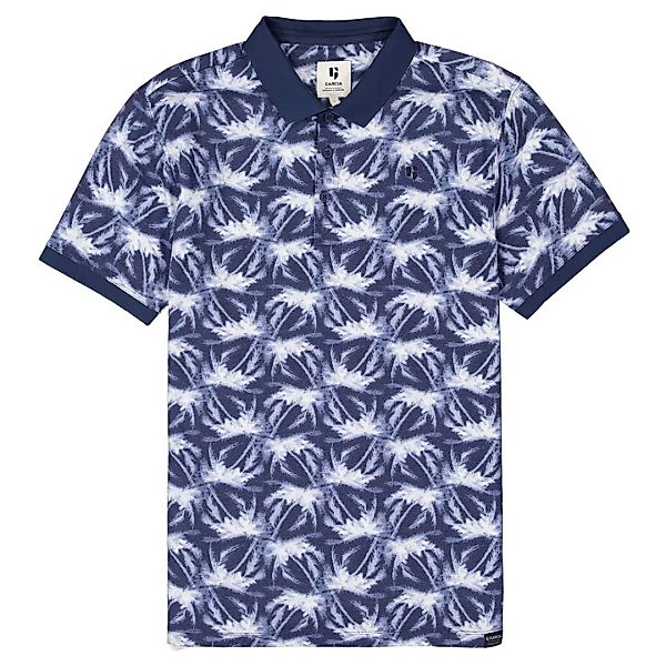Garcia Kurzarm Polo Shirt M Denim Blue günstig online kaufen