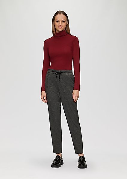 s.Oliver 7/8-Hose Elastische Jogpants mit Muster günstig online kaufen