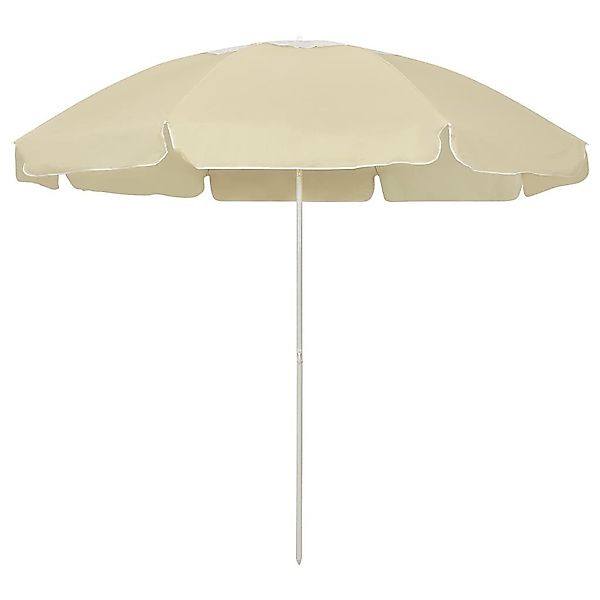 furnicato Sonnenschirm Strandschirm Sandgelb 240 cm günstig online kaufen