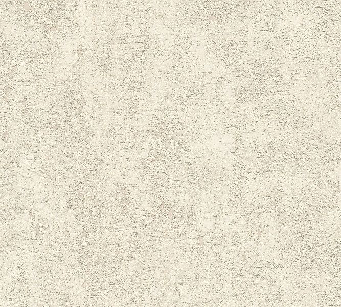 Bricoflor Putzoptik Tapete in Creme Weiß Schlichte Unitapete mit Vinyl Stru günstig online kaufen
