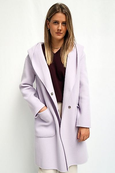 FUNK since 1776 Wollmantel Oversize mit großer Kapuze und großen aufgesetzt günstig online kaufen