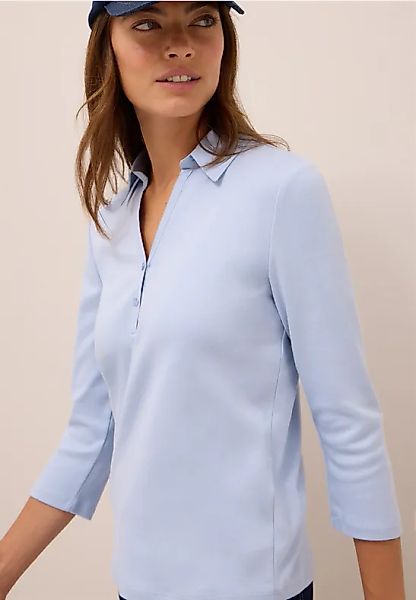 Poloshirt mit 3/4-Arm günstig online kaufen