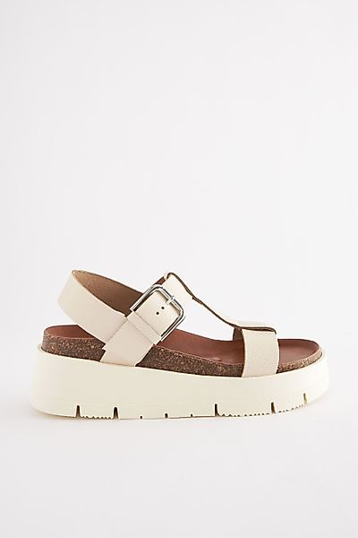 Next Forever Comfort® Plateausohlesandale aus Leder günstig online kaufen