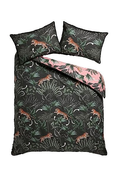 Next Bett-Set Bettbezug und Kissenbezug Tigerdesign mit Fransen, Bezug: Bau günstig online kaufen