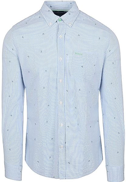NZA Hemd Julius Print Blau - Größe L günstig online kaufen