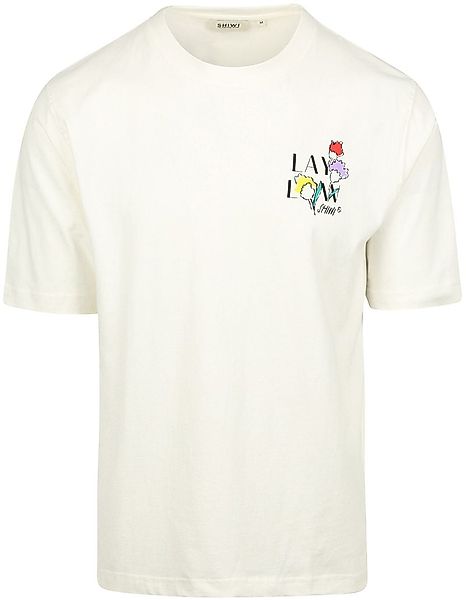 Shiwi T-Shirt Finn Sketched Flowers Off White - Größe XL günstig online kaufen