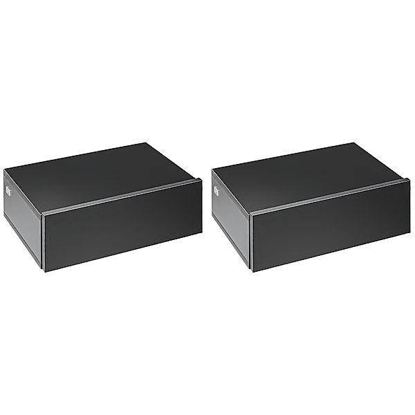 HOMCOM Set mit 2 Wand-Nachttischen - Set mit 2 Nachttischen - Schublade, Re günstig online kaufen