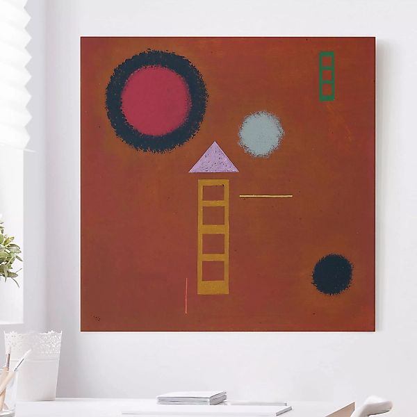 Leinwandbild Kunstdruck - Quadrat Wassily Kandinsky - Beruhigt günstig online kaufen