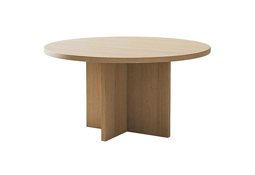 Selsey Couchtisch OVO, Couchtisch rund mit Holznachbildung, 76 cm günstig online kaufen