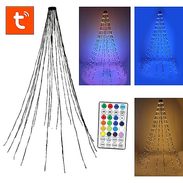 Arnusa LED-Lichterkette Smarte Weihnachtsbaumbeleuchtung RGB effekte günstig online kaufen