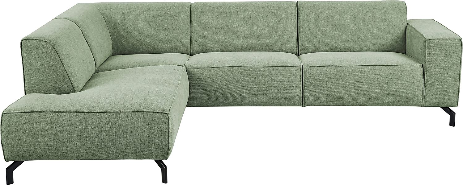 PLACES OF STYLE Ecksofa "Lorcan, Breite 275 cm, weiches Sitzgefühl" mit sch günstig online kaufen
