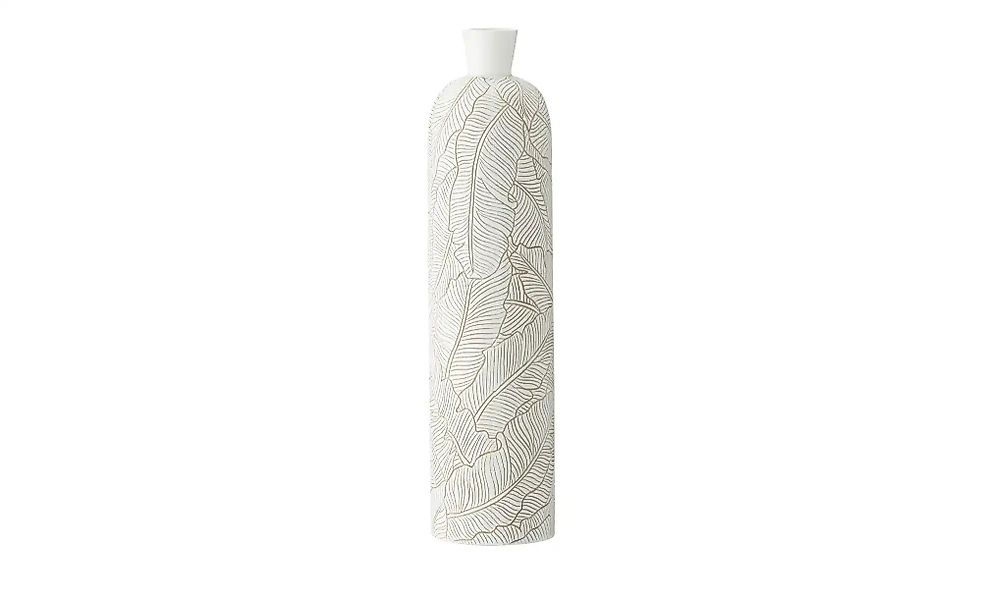 HOME STORY Deko Vase   ¦ weiß ¦ Polyresin (Kunstharz) ¦ Maße (cm): H: 60  Ø günstig online kaufen