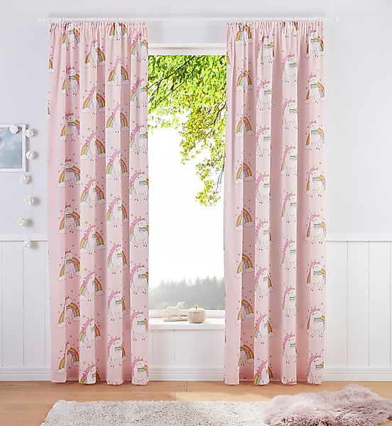 Lüttenhütt Gardine EINHORN, Kräuselband (1 St), günstig online kaufen