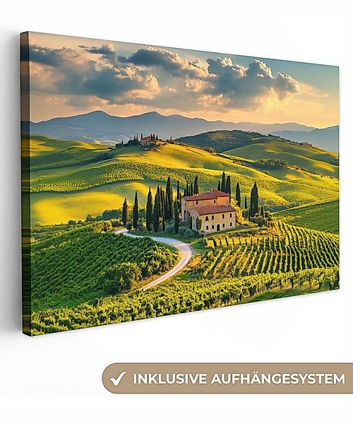 OneMillionCanvasses® Leinwandbild Toskana - Landschaft - Weinberge, Fotodru günstig online kaufen