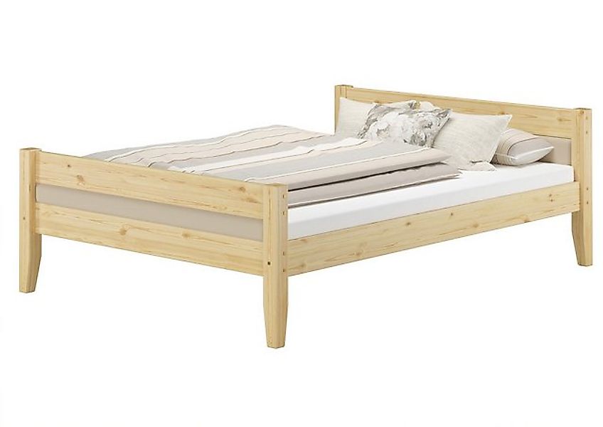 ERST-HOLZ Bett Polsterbett Kiefer Doppelbett 140 x 200 Polsterfarbe Wählbar günstig online kaufen