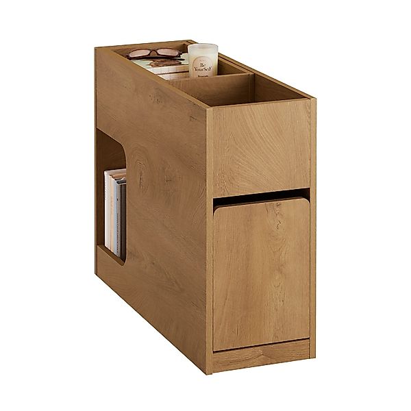 SoBuy Schmaler Beistelltisch Nachttisch Couchtisch mit Schublade FBT158-N günstig online kaufen