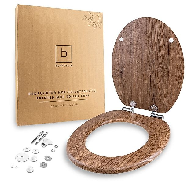 Benkstein WC-Sitz Premium WC-Deckel antibakteriell, bedruckter Deckel, Duro günstig online kaufen