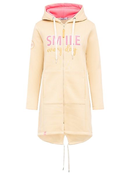 Zwillingsherz Kapuzensweatjacke Hoodiemantel "Smile Everyday" innen günstig online kaufen