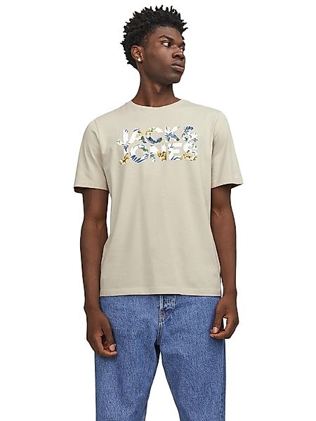 Jack & Jones Herren Rundhals T-Shirt JJEJEFF CORP LOGO - Regular Fit günstig online kaufen